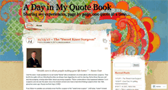 Desktop Screenshot of adayinmyquotebook.com