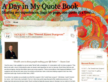 Tablet Screenshot of adayinmyquotebook.com